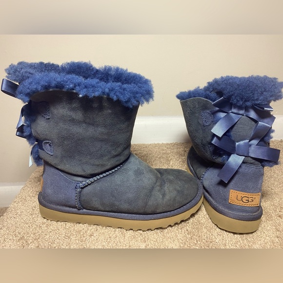 Ugg bow tie in navy blue Women 7 EU/ US 6 - Picture 5 of 5